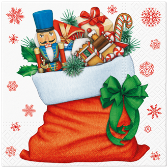 Bag with Gifts luncheon napkins